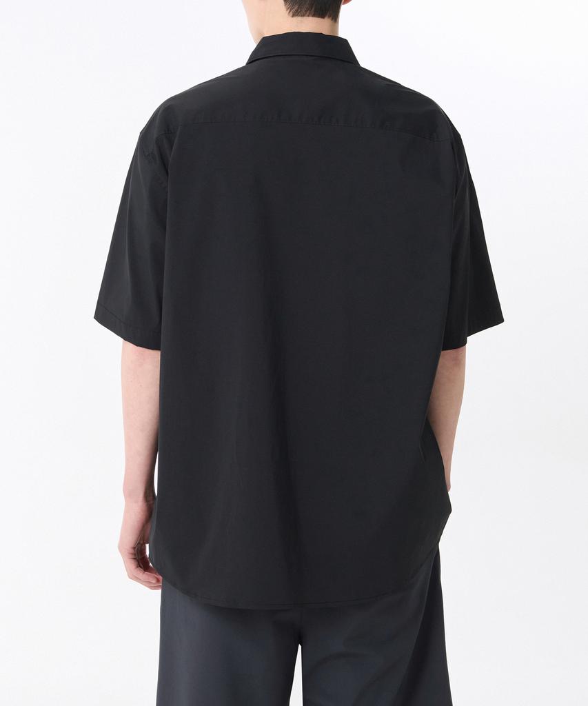 MUSINSA STANDARD [Cooltandard] Relaxed Nylon Short Sleeve Shirt [Black]