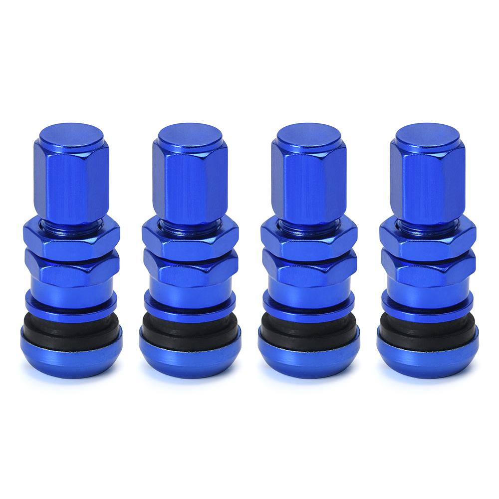 4pcs / set Universal Motorcycle Car Wheel Tubeless Tire Valve Air Caps for Tire Valve Stem Aluminum Metal Air Valve Stem VR-WR11