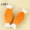 Bite-resistant Dog Toy Chicken Legs Shape with Sound Design Squeaky Chew Soft Plush Interactive Toys