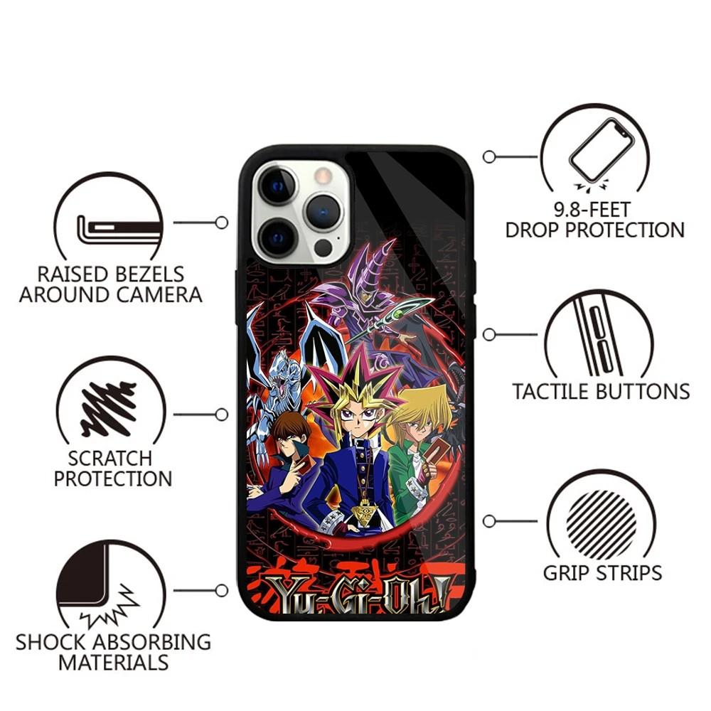 Чехол для телефона аниме Y-Yu-Gi-Oh для iPhone 16,15,14,13,12,11,Plus,Pro,Max,Mini Магнитная беспроводная зарядка Magsafe
