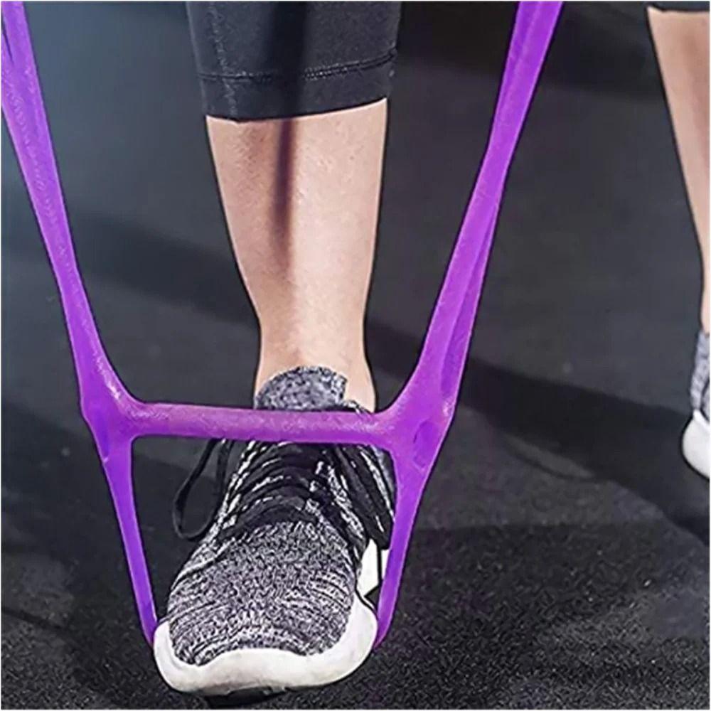 Portable Size Physical Stretch Resistance Band 7 Ring Pull Up Assist Band Arm Exercise