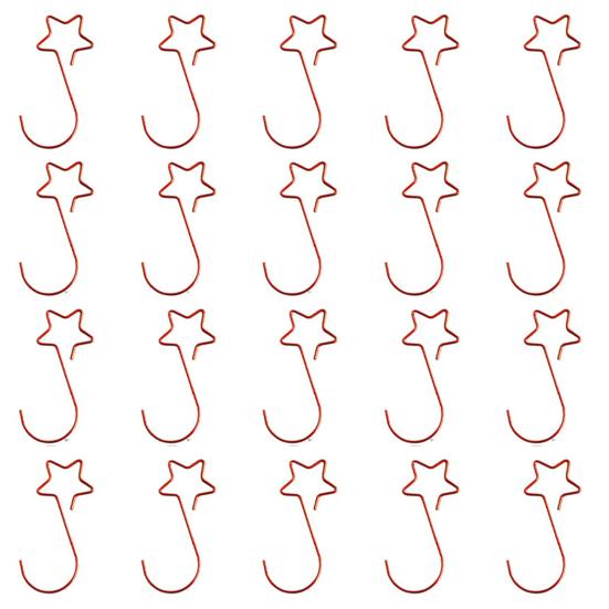 20 шт., крючки для рождественских украшений, универсальные изысканные подвесные крючки в форме звезды для праздничного украшения