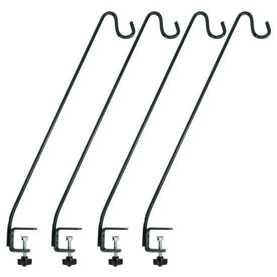 1/2/4 шт. прочные крючки для вешалок для кормушек для птиц на палубе, устойчивые к коррозии, подвески для кашпо с подвесками для колокольчиков