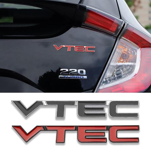 1PC Car 3D Metal i-VTEC VTEC Car Rear Trunk Body Emblem Badge Stickers For CRV City Civic Hornet City Accord Insight Odyssey