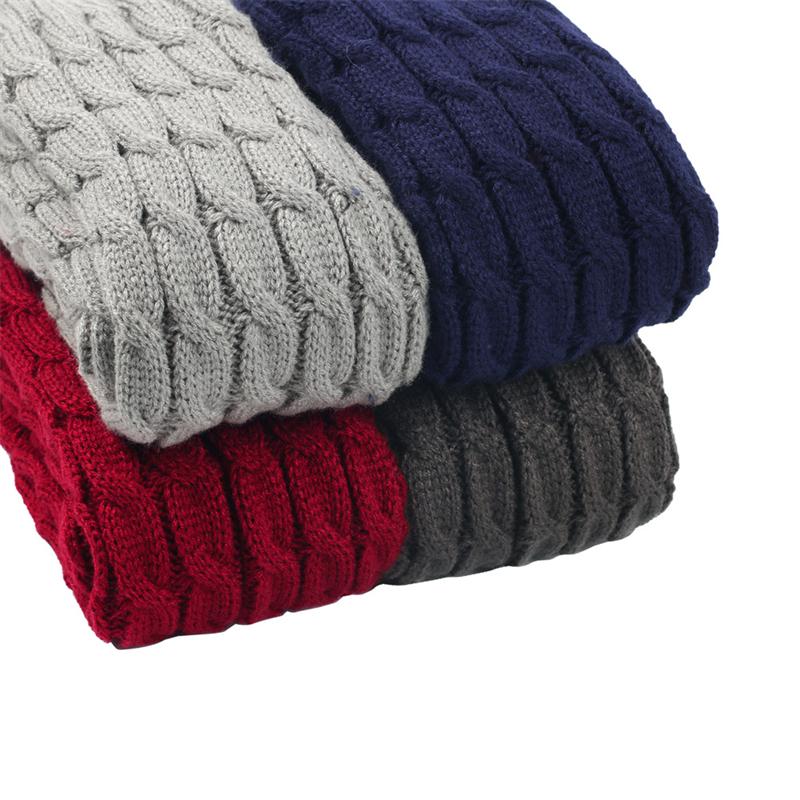 Женские длинные флисовые гетры крупной вязки для катания на коньках и повседневной носки