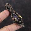 Super 23 Amethyst Pendant Copper Wire Wrapped Pendant Gemstone Pendant Wire Wrap Jewelry Gift For Him Handmade Decent Pendant Copper Jewelry