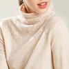 Women S Slim Fit Knitted Sweater Long Sleeve Turtleneck Hollow Out Pullover