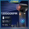 CAER Compressed Air Duster 130000RPM Mini Electric High Speed Duct Fan 3 Регулируемый беспроводной струйный турбовоздуходувка для чистки дома и автомобиля