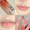 Cute Pink Lip Gloss Hydrating Non Sticky Fruit Flavor Strawberry Peach Shiny Moisturizing Lip Balm Mirror Gloss Lip Oil Makeup
