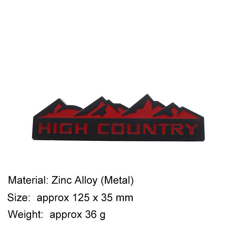 3D ВЫСОКОГОРНЫЙ Снежная гора Для внедорожника SUV Капот Крыло багажник Задняя наклейка Эмблема Значок Стикер