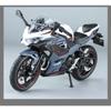 1/12 KAWASAKI Ninja 400 игрушечный мотоцикл миниатюрная литая металлическая модель 1:12 супер спортивных звуковых и световых коллекций в подарок для мальчика