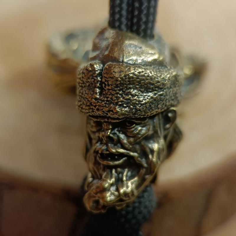 1 шт. Античная бронза Беззубый бородатый старик Брелок Подвеска Подвеска для рюкзака Винтажная латунь Поделки Античная латунь Миниатюрные украшения