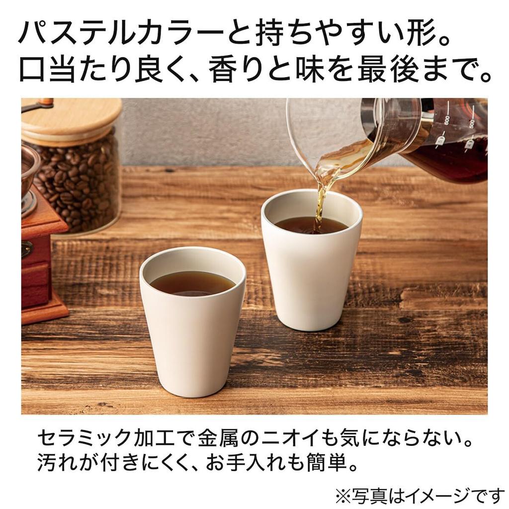 NITORI Маленький керамический стакан 260 мл цвета слоновой кости NITORI 2111100002943