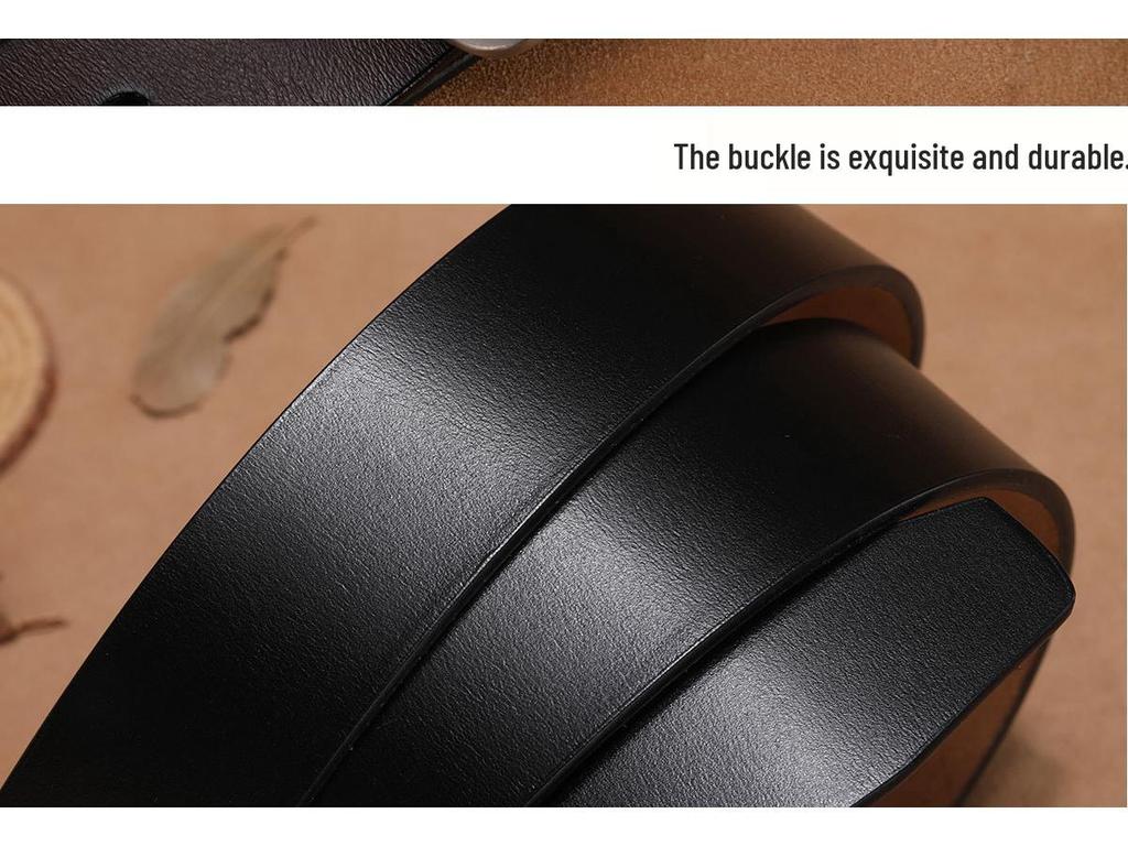 Men's Genuine Leather Pin Buckle Cowhide Retro Belt