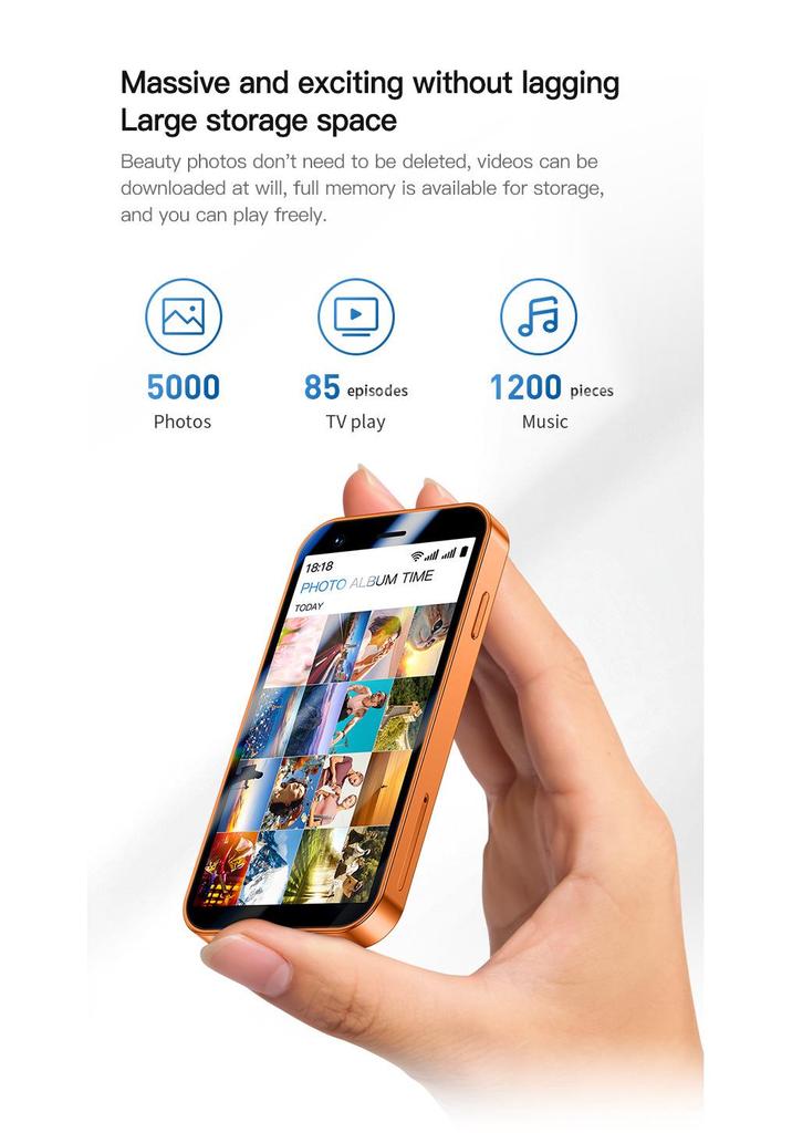 A17 Мини-смартфон на Android: 3,0-дюймовый экран, Wi-Fi, Google Play, 3G, Четырехъядерный Резервный