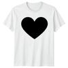 Black Heart Symbol Love Mens TShirt Womens Tee Graphic Unisex Top