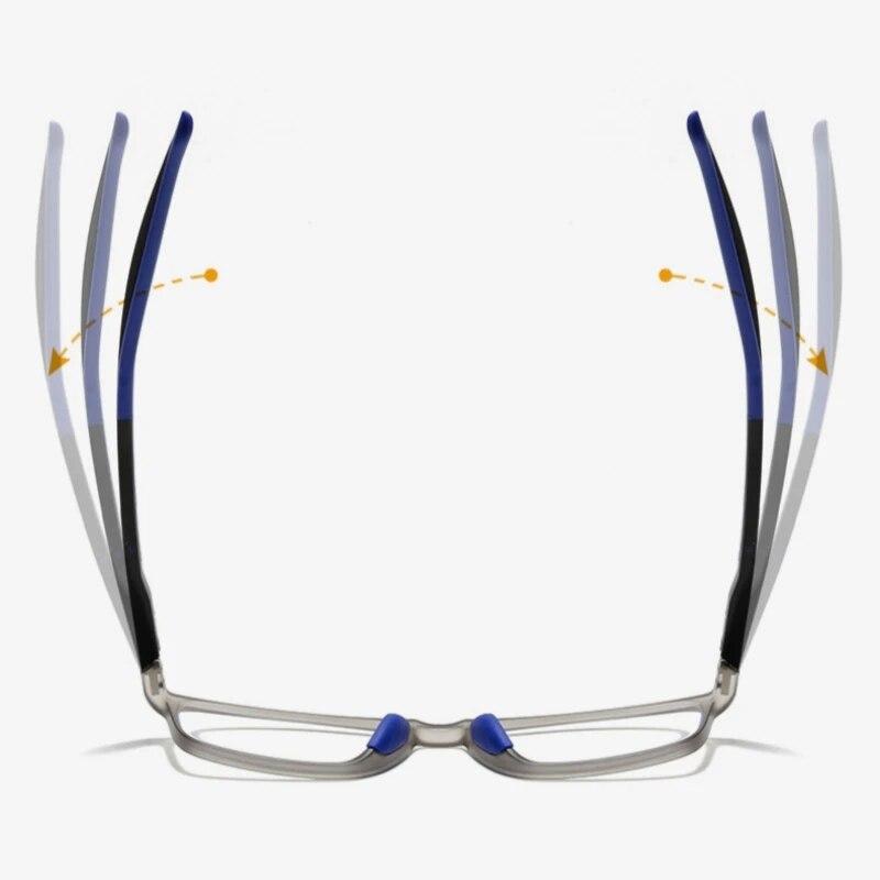 Новые прогрессивные мультифокальные очки для чтения, модные очки с защитой от синего света, мужские и женские очки для ближнего и дальнего света, очки для пресбиопии по рецепту