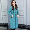 Новое зимнее пальто женское длинное свободное корейская версия выше колена хлопковая куртка плюс удобрение плюс размер хлопковая куртка пальто