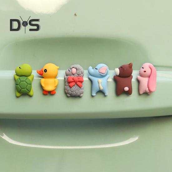 30 шт., украшения для автомобиля из смолы, милые мультяшные клейкие украшения для приборной панели, аксессуары для салона автомобиля