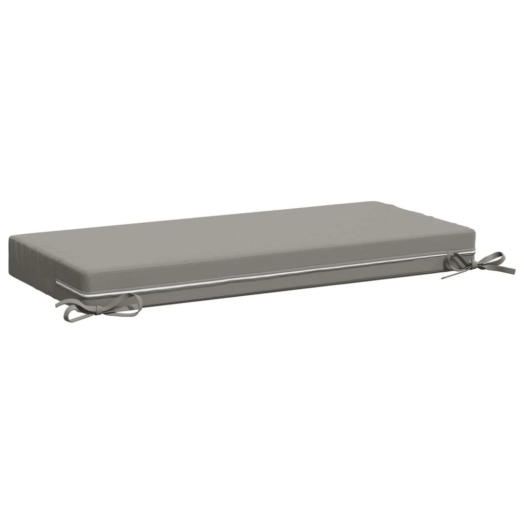 2 piece Bench Cushions SOEST 2 pcs. 100percent Polyester Grey