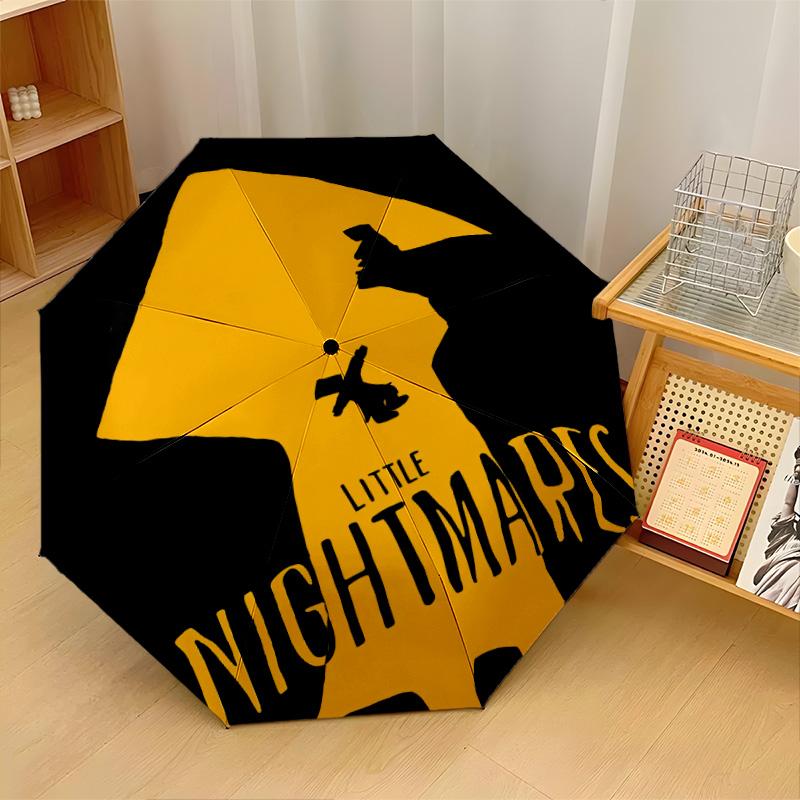 Little Nightmares Шесть Моно Ветрозащитный Автоматический 8-реберный Складной Зонт Портативный Уличный Зонт от Солнца