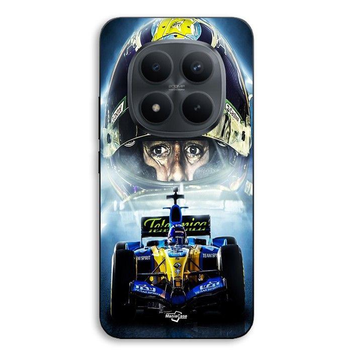 Coque téléphone - MANIACASE - Xiaomi Redmi Note 15 Pro Plus 5G - Silicone TPU - Noir - Renault R25 Aston Martin Fernando Alonso