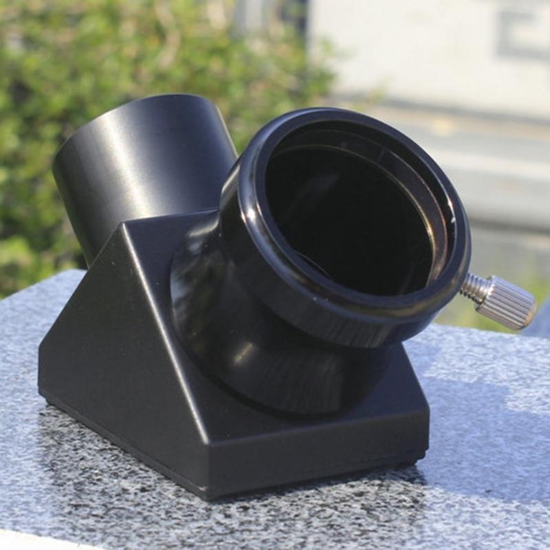 Stable 1.25inch 90° Star Diagonal Adapters Pressure Rings for Telescope Aluminum Diagonal for New Viewings Experience