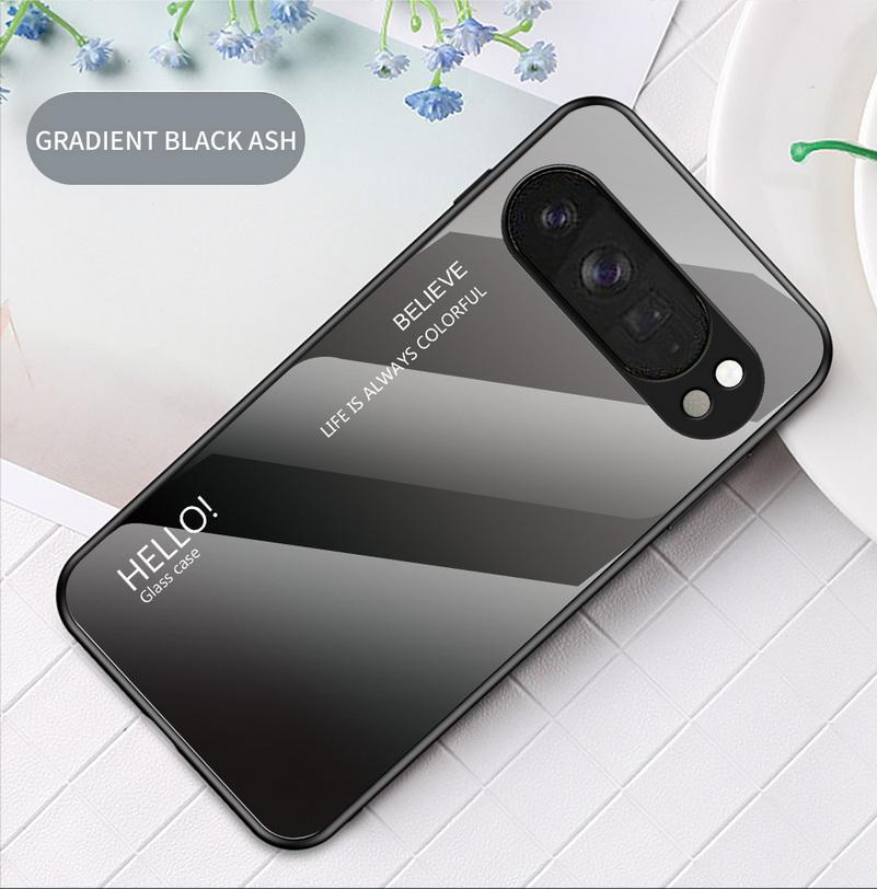 Защитный чехол из градиентного закаленного стекла для Google Pixel10 Pro XL Pixel 10 pro 10 9a 9 Pro 8A 8 Pro 7A 7 Pro 6A 6 Pro Глянцевая крышка