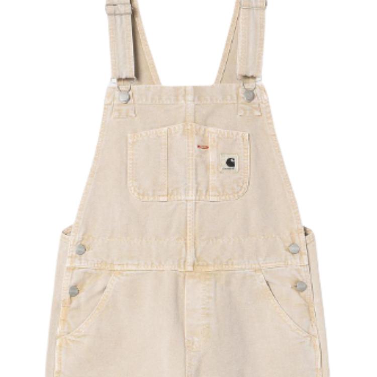 Carhartt WIP SS25 Общий комбинезон Прямая регулируемая лямка Квадратная бирка Удобные простые подтяжки Женский комбинезон I035572-07E-5F