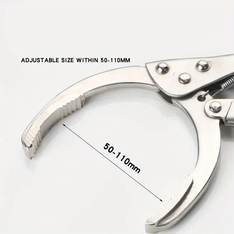 1pcs Clamp Filter Wrench Oil Grid Wrench Oil Change Adjustable Multi-Function Engine Oil Filter Wrench Car Disassembly Tool