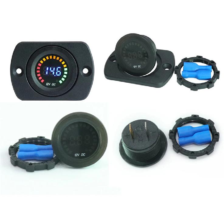 DC 5V-36V Universal Car Voltage Motorcycle Boat LED Digital Voltmeter Panel Volt Meter Monitor Gauge Display Car Accessories