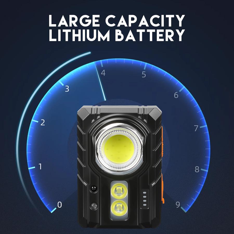 Portable Mini LED COB Work Light With Pocket Clip Rechargeable Sensing Outdoor Magnetic Flashlight Waterproof Emergency Lamp