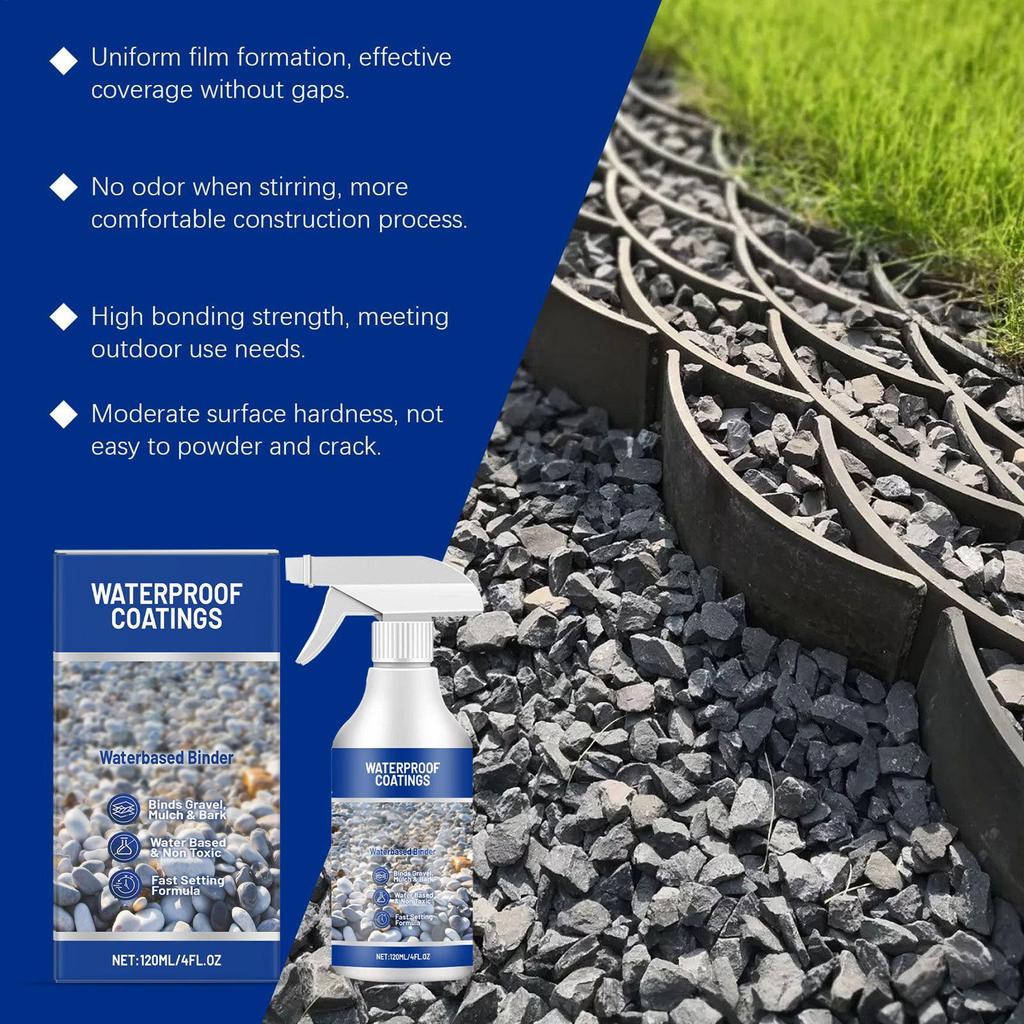 120 мл MulchGlue Для Камней Герметик Клей Стабилизатор Водонепроницаемый Быстросохнущий Спрей Для Уличного Двора Игровой Площадки Патио Заднего Двора