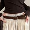 Роскошный Дизайн Деловая Поясная Пряжка Пояс Модный Замшевый Кожаный Ремень Для Женщин