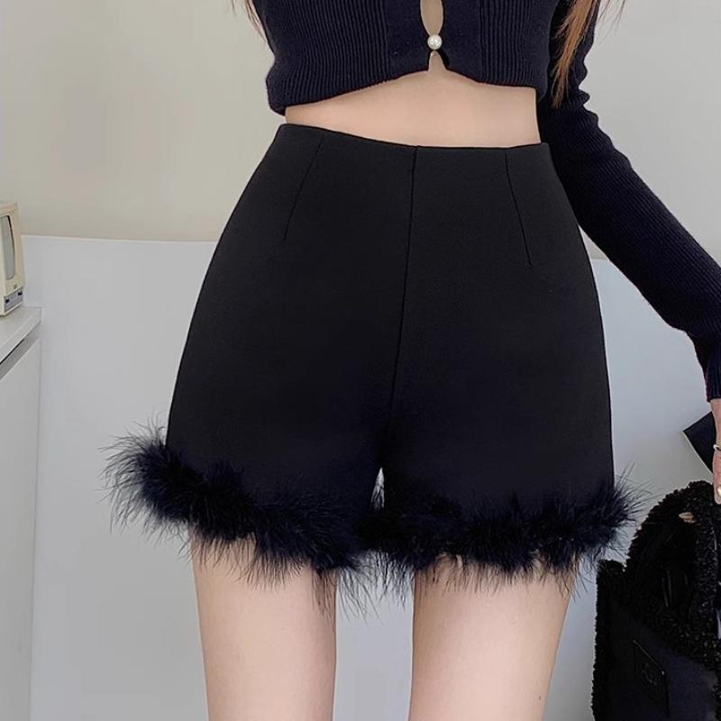 Уличная одежда Юбки Женская юбка с высокой талией Женская тонкая эластичная юбка на бедрах Черная женская корейская элегантная юбка