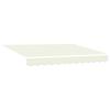Retractable Awning Cream 300 x 250 cm Polyester and Aluminum