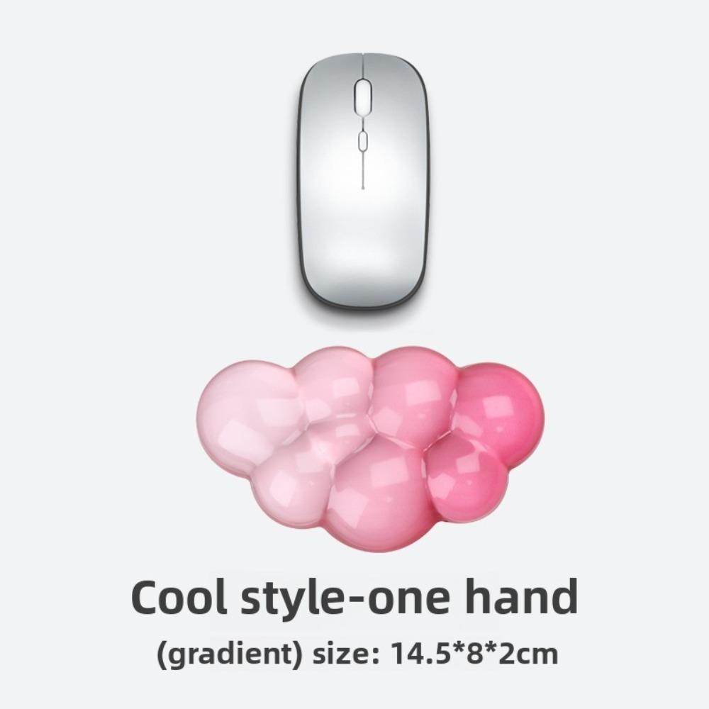 Transparent Keyboard Wrist Rest Cloud Shape Wrist Pad Portable Silicone Wrist Support Gamer