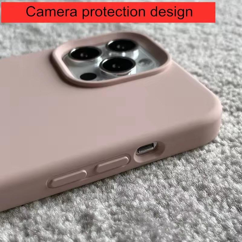 Официальный силиконовый чехол цвета конфет для iPhone 15 16 14 13 12 11 X XR Pro Max Mini 7/8 Plus защитный бампер для объектива камеры