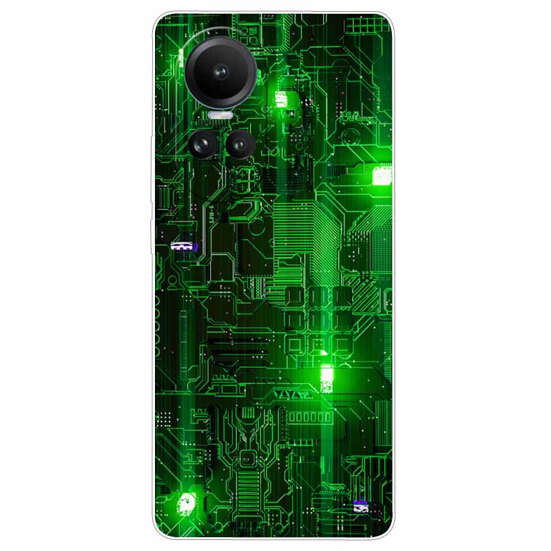 Чехол для Oppo Reno 10 5G CPH2531 Силиконовый Расписной Кот Животные ТПУ Мягкий Мраморный Coque для Oppo Reno10 Pro 5G CPH2525 Чехол для Телефона