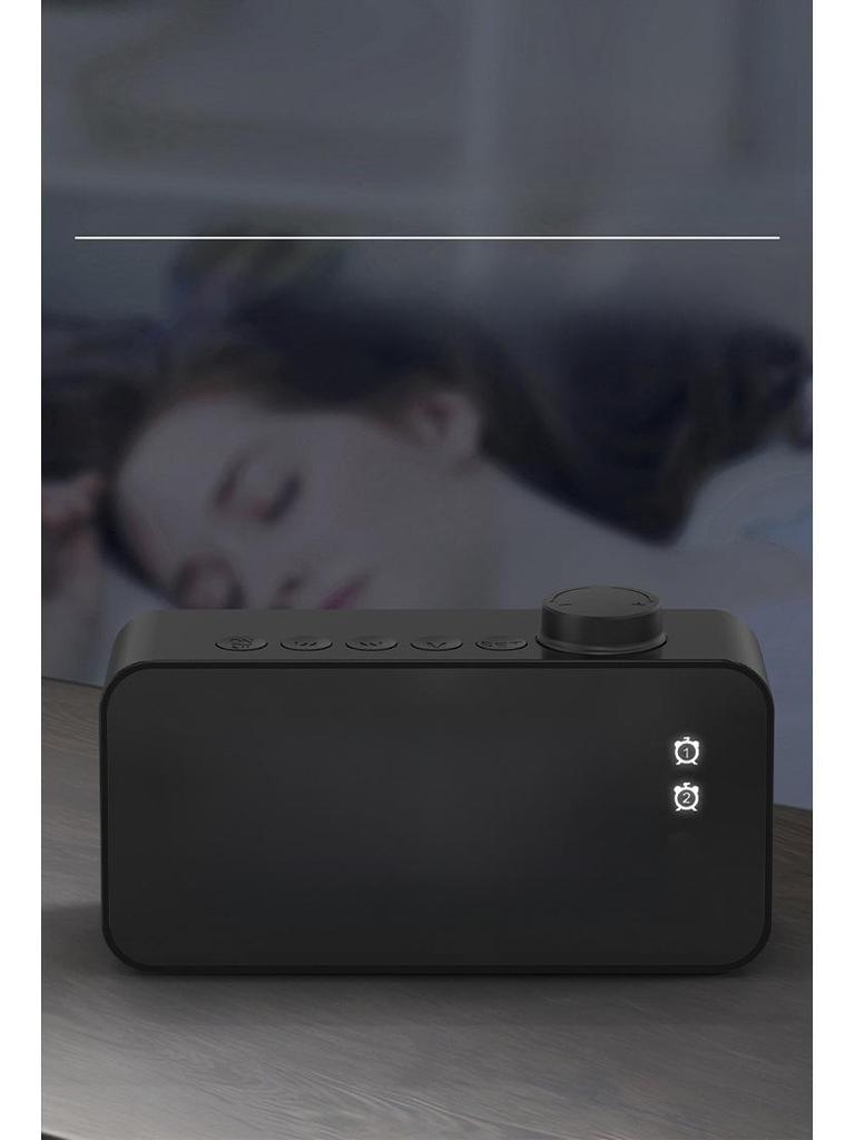 Креативная Bluetooth-колонка с дисплеем часов, зеркальным будильником и радиоприемником с ручкой