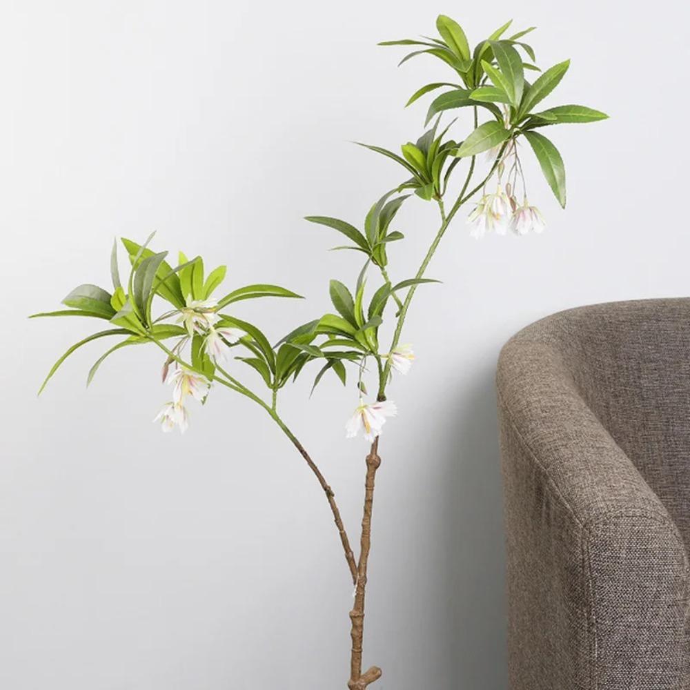 Зеленый искусственный фикус Tenuifolia ветка дерева Большие искусственные растения для домашнего сада Декор для вечеринки
