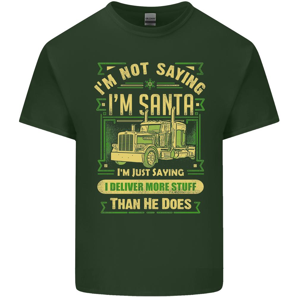 Not Santa Delivery Driver Christmas Funny Unisexs Cotton TShirt Tee Top