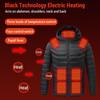 Electric Heated Cotton Jacket Four Control 21 Zone  Battery Powered  Winter Coat