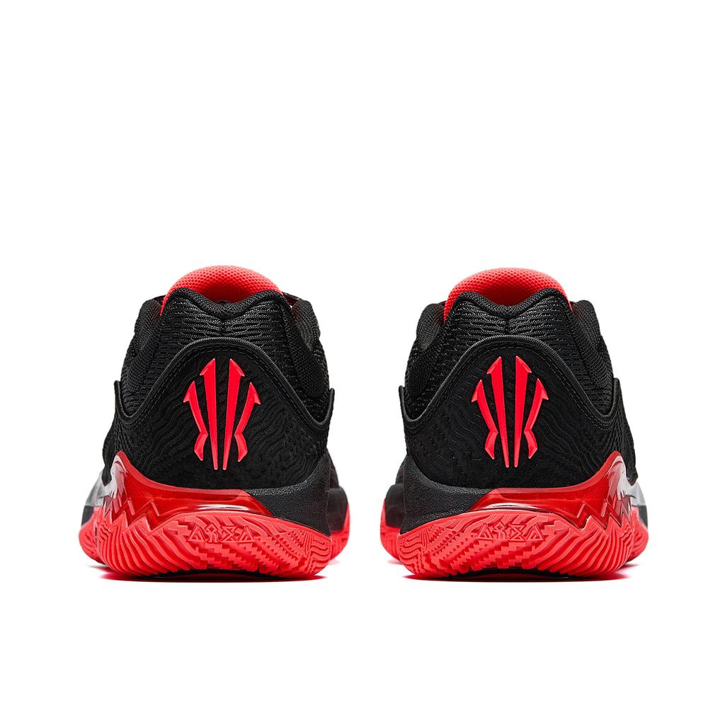 Anta Irving Pioneer 2 CNY Амортизация, Износостойкие Низкие Баскетбольные Кроссовки Мужские Базовый Черный/Неоновый Красный 912611114-4