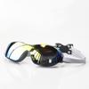 Men Electroplated Swimming Goggles Women Professional Waterproof Anti-Fog Silicone Swim Eyewear Adult Diving Glasses