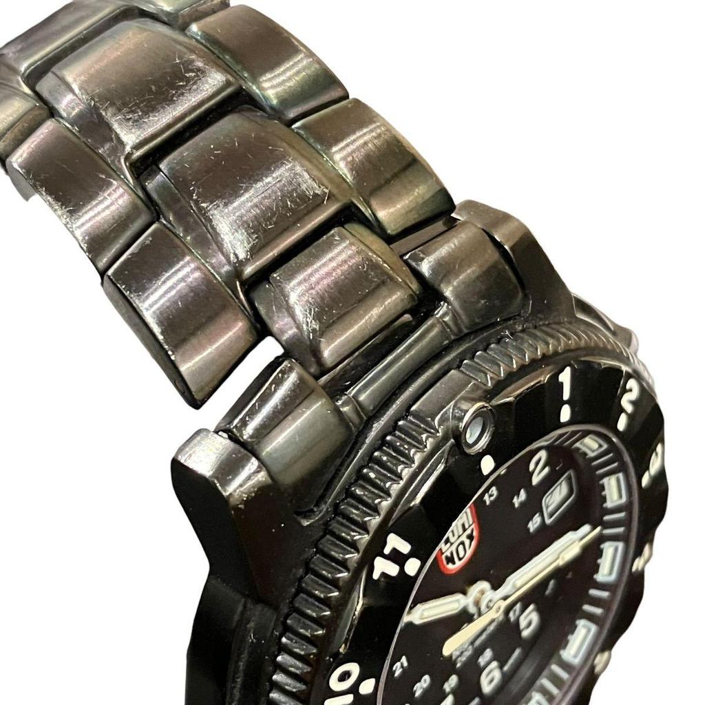 Б/у часы Luminox LUMINOX Nighthawk Общий вес около 143,6 г Нержавеющая сталь Нержавеющая сталь Кварцевые Черный циферблат 3400 Мужские