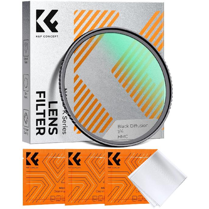 K&F CONCEPT Фильтры серии K 49-82 мм UV/CPL/ND2-400/Black-Mist 1/4 Крышка Салфетки для чистки Набор фильтров для объектива камеры для Nikon Canon Leica