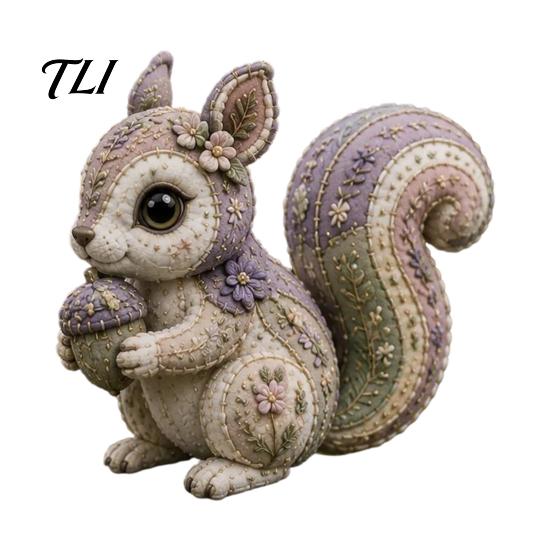 Diy Patchwork Kit Forest Guardians DIY Kit, Woodland Animal Sewing Pre-cut Hand Sewn Wildlife Figures Fabric Craft for Adults, Handmade