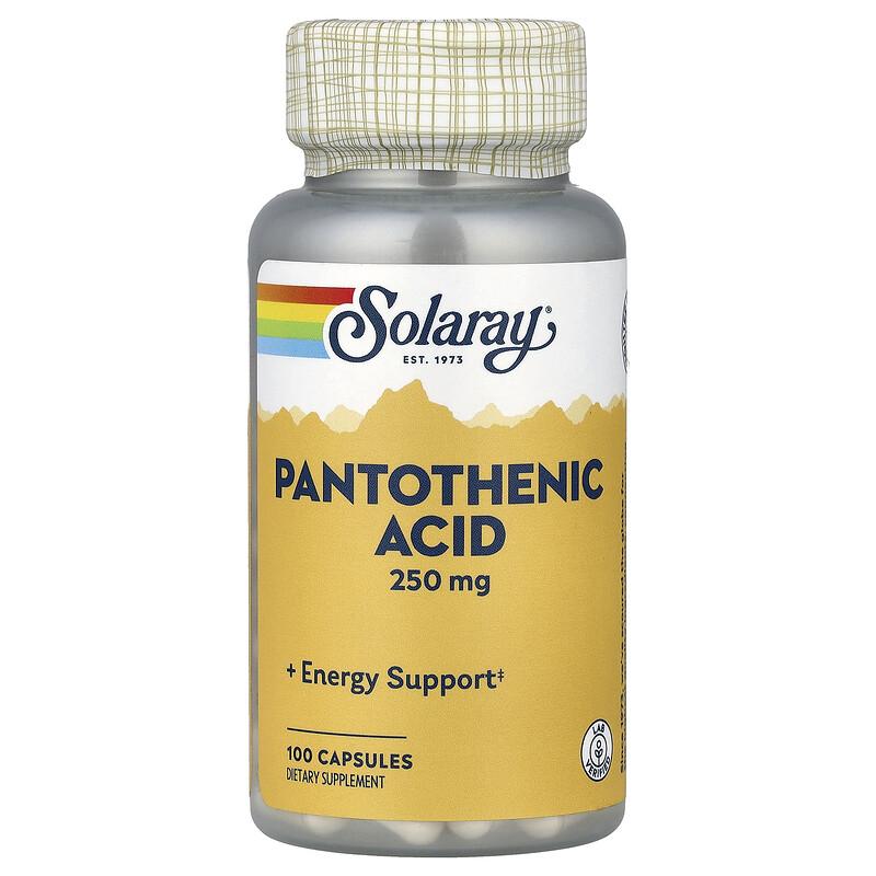 Pantothenic Acid, 100 Capsules