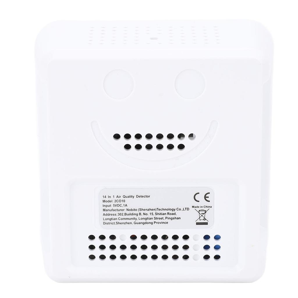 Детектор качества воздуха для Tuya 14 в 1 Профессиональный измеритель качества воздуха в помещении Точный датчик Дисплей PM2.5 Умный портативный тестер температуры и влажности